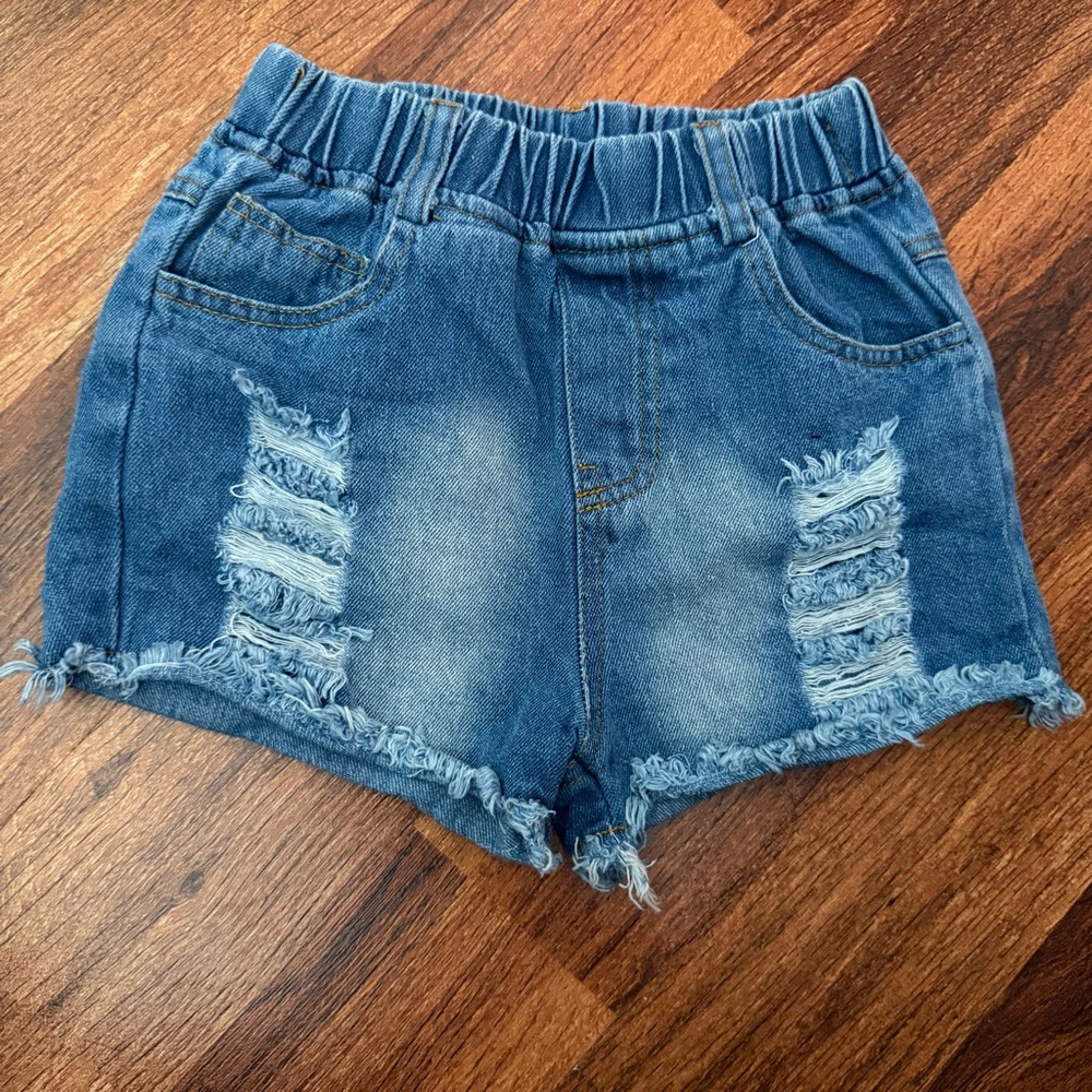 Stylish Blue Denim Kids Shorts